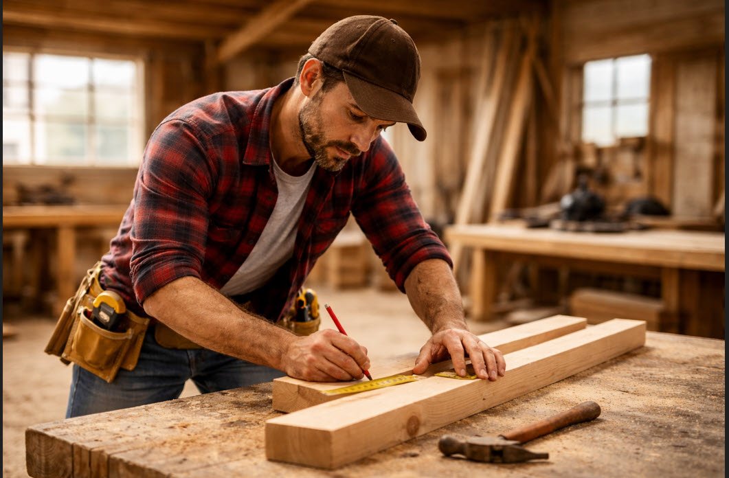 Carpenter at work